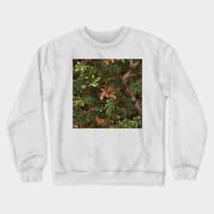 Oak Leaves and Branches Crewneck Sweatshirt